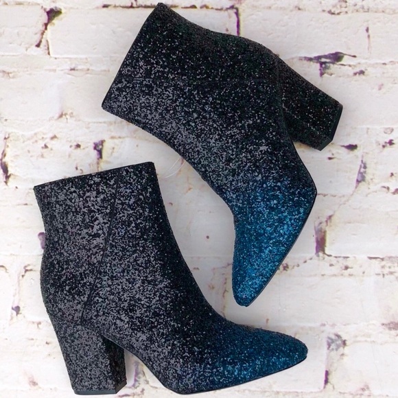 Nine West Shoes - Ombré glitter heeled booties